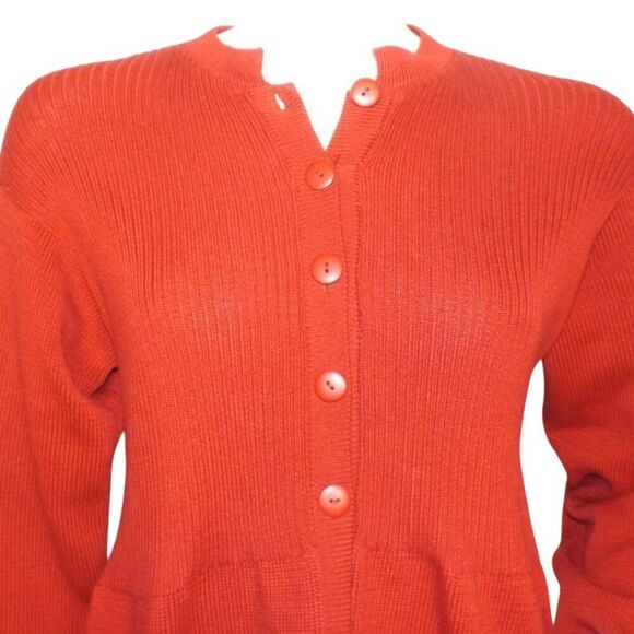 PERUVIAN CONNECTION Cardigan Sweater, M, Partial buttons, Long sleeve, Knit - Picture 2 of 14